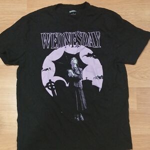 Wednesday medium black tee